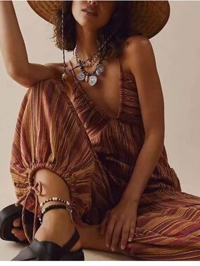 Free People Sundaze For Surfin' Jumpsuit
